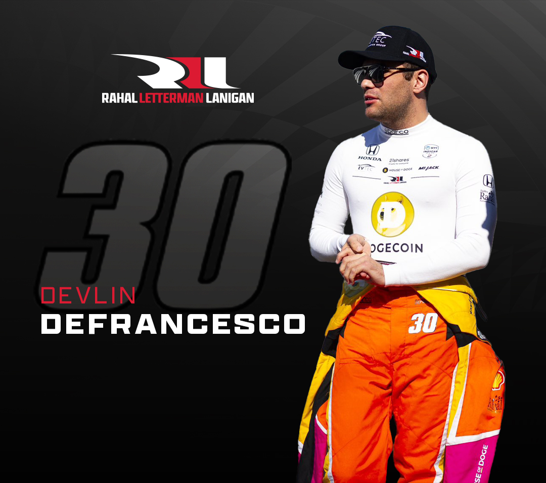 Devlin DeFrancesco joins Rahal Letterman Lanigan Racing (RLL) in No. 30 Honda IndyCar
