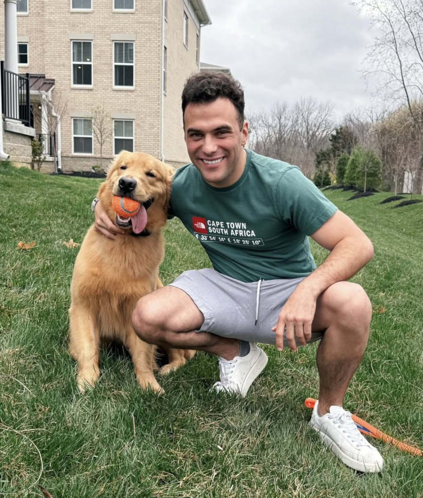 Devlin with his best friend Tony